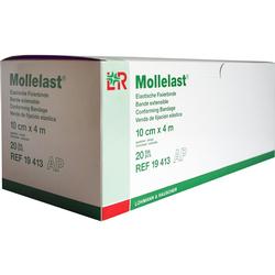 Eine Verpackung mit elastischen Fixierbinden der Marke "Mollelast" von Lohmann & Rauscher.